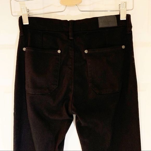 M.i.h Jeans Marrakesh Black Kick Flare High Rise Jeans Size 26 Anthropologie - Picture 6 of 8